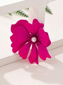 1 件优雅时尚性感金属花朵仿珍珠中心胸针，适合女士，适合派对和日常佩戴情人节 - 花朵胸針 - 查看 14