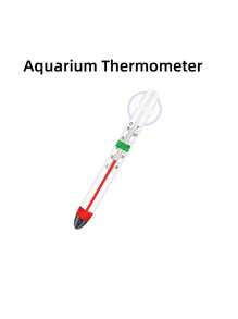 1pc/2pcs Aquarium Fish Tank Floating Glass Water Temperature Meter