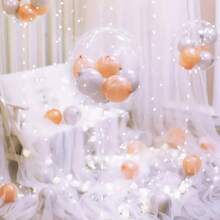 Lote de 10 piezas/6 piezas/4 piezas/2 piezas de soportes para globos de 35 cm/13.78 pulgadas, soporte de columna para globos con tul para decoración de mesas en cumpleaños, bodas, fiestas, vuelta al cole, San Valentín