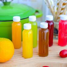 22/12/2 件透明塑料瓶迷你果汁瓶带螺旋盖小型空液体小瓶冰箱安全饮用饮料容器防漏适用于果汁牛奶水饮料。适用于果汁、牛奶、冰沙、冰咖啡、新鲜水果奶昔、酱汁、糖浆。方便快捷。 - 彩色 - 查看 11