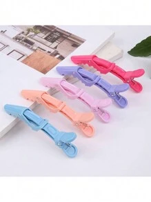 6/10pcs Multi-Function Hair Styling Sectioning Clips Alligator Clips For Hairstylists, Professional Beauty Salons, Women Hair Clips, Plastic Anti-Slip Hair Clips,Hair Accessories ,Hair Styling Tools - Multicolor - View 5
