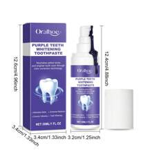 30ml 紫色美白牙膏 - 亮白、去除污渍、改善黄牙、温和清洁、口腔护理牙膏、不敏感 - 紫色 - 查看 8