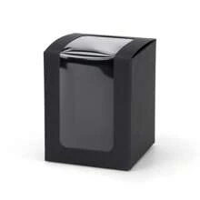 20pcs 8x8x10cm Visible Window Carton For Wine Glasses Glasses Candles Gift Box For Wedding Bridal Party Gift Giving Gift Boxes - Black - View 1
