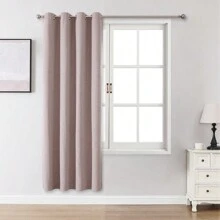 1 pieza/2 piezas opcional, Cortina opaca tipo lino para sala de estar, cortina 100% opaca para dormitorio, cortinas oscurecedoras para sala de estar, ligera, de aislamiento térmico e impermeable, juegos de paneles de cortinas opacas para teatro en casa, comedor y fondo, con sujeción