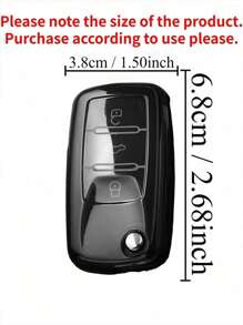 1 pieza Funda Protectora de Llave Plegable de Coche TPU, Con 3 Botones, Adecuada Para Accesorios de VW Para Polo Para Golf Para Passat, No Adecuada Para Coches Peugeot, Por Favor Consulte la Imagen de Botones Correspondiente Mostrada en la Imagen Principal Antes de Comprar - Multicolor - Ver 11