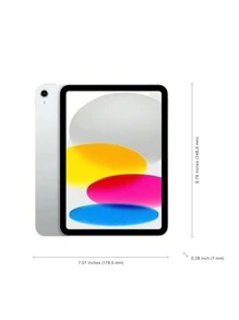 Apple IPad (10th Gen) 10.9-Inch Tablet, 2022 Model, 256GB, Silver - For Learning, Office & Entertainment - Silver - View 4