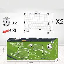 2-In-1 Soccer Goal & Basketball Hoop Toy, Detachable For Indoor And Outdoor Sports Play
