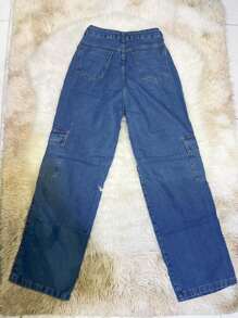 WOMEN'S CARGO PANTS - Rửa tối - Xem 2