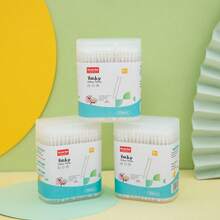 Tăm bông vệ sinh Baby Care, Tăm bông vệ sinh cho trẻ em có trục mịn, Tăm bông vệ sinh cho trẻ em, Dụng cụ vệ sinh tai cho trẻ em, Tăm bông vệ sinh mũi, Tăm bông vệ sinh hai đầu siêu mịn - W5-52 - Xem 7
