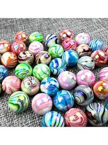 30/50/100 chiếc Phụ kiện, Hạt màu DIY, Hạt Acrylic họa tiết nước màu sáng Trang sức, Dùng làm đồ trang sức, Móc chìa khóa DIY, Dây đeo điện thoại, Trang trí bút, Hạt thủ công, Giáng sinh - nhiều màu - Xem 5