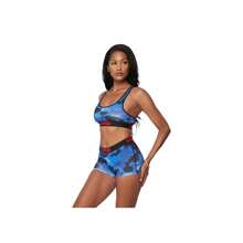 Icy Camo Blue Women's Sports Bra 4224T1030 - Blue - View 2