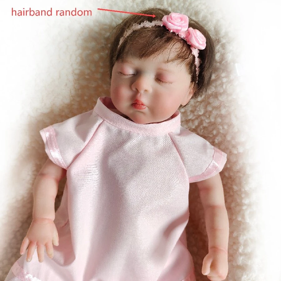 NPK 10inch Miniature Preemie Baby Doll Luna Lifelike Soft Body Real