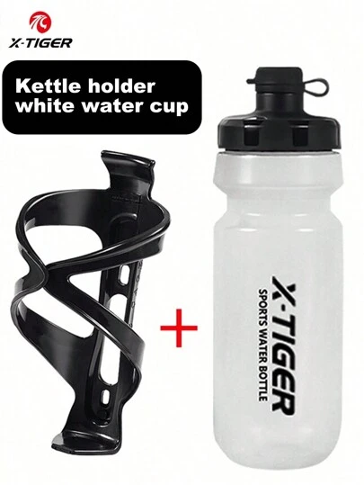  Gourde pour vélo X-TIGER 650 ml avec porte-gourde de vélo, idéale pour le cyclisme, la fitness, la salle de sport et les sports de plein air. Étanche et facile à nettoyer.