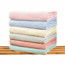 1 chăn trẻ em họa tiết tổ ong, 70*110cm, chăn trẻ sơ sinh siêu mềm, phù hợp cho bé gái và bé trai, chăn quấn trẻ sơ sinh mềm mại, vừa vặn với nôi và xe đẩy, nhiều màu - Nhiều màu - Xem 1