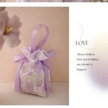 1/5/10pcs/Pack High Quality Gift Bags, Wedding, Christmas, Birthday Party Small Gifts Packaging Bags, Handles, Non-Folding Drawstring Bags - Multicolor - View 5