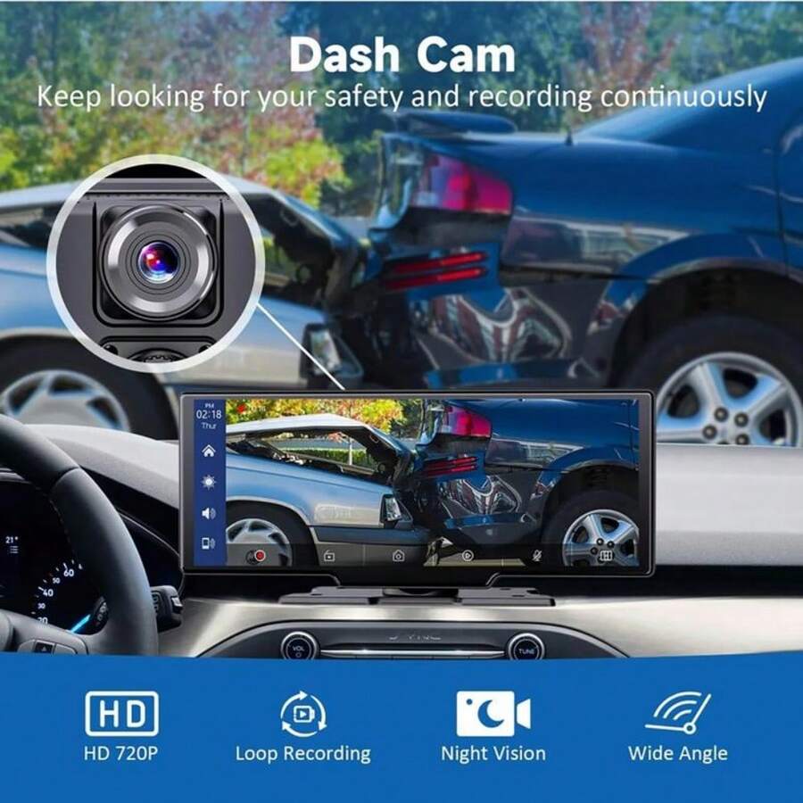 Universal 10.26" Screen Car Radio Multimedia WIFI Video Player Wireless