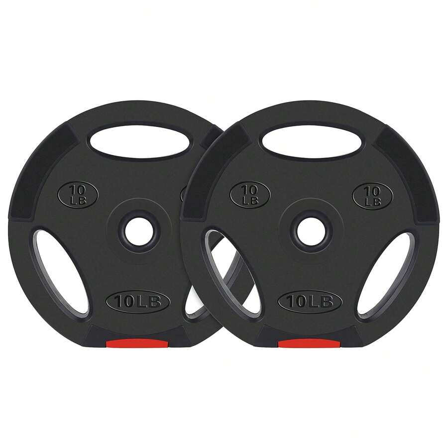 Lot De 2 Plaques De Poids Gold's Gym – 10 Lb (4,5kg) – Fonte Olympique – Occasion