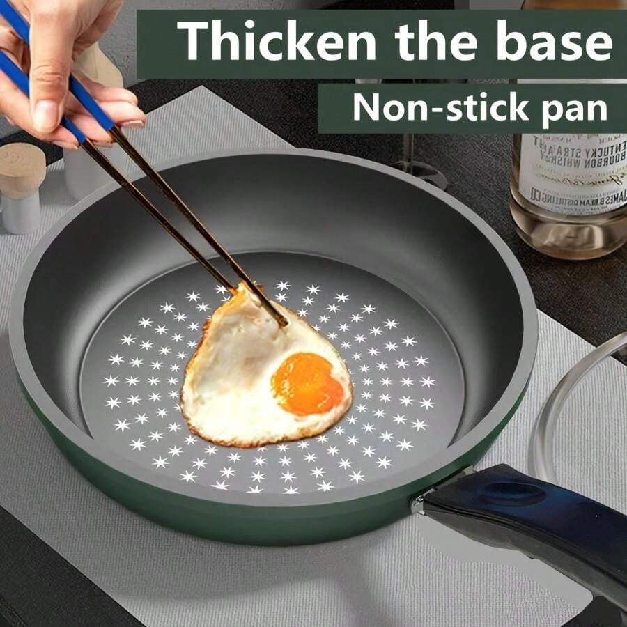 Crystal Drill NonStick Frying Pan Pan With Omelette Cooking Oil Fume