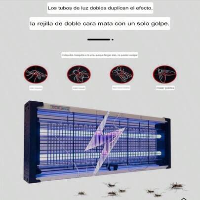 Lámpara especial para matar mosquitos para el hogar, lámpara comercial para matar moscas, descarga eléctrica, lámpara eléctrica LED para mosquitos, repelente de mosquitos para exteriores