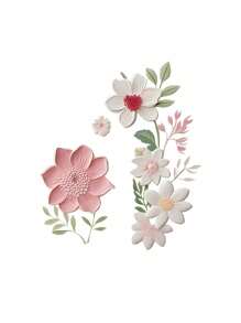 1 件风格花朵贴纸 - 新鲜花朵灯开关贴花；适用于客厅入口墙壁装饰自粘装饰乙烯基贴花、卧室装饰、房间装饰品、装饰、秋季装饰、教室装饰、可移除贴纸婴儿淋浴家庭装饰礼物 - 彩色 - 查看 11