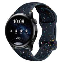 1 Pack 20mm Silicone Band For Samsun Galaxy Watch 7/6/5/4/FE/Active 2 40mm 44mm/Galaxy Watch 5 Pro 45mm/ 4 Classic 42mm 46mm/Galaxy 6 Classic 43mm 47mm,1 Pack Silicone Wristband Sport Loop Strap For Women Men - 20mm - View 18
