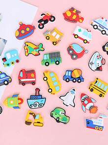 10 件/套磁铁汽车和飞机冰箱贴纸套装 - PVC 软橡胶交通工具贴花，非常适合家庭、办公室装饰和节日庆祝，无需电力，最佳礼物 - 彩色 - 查看 2