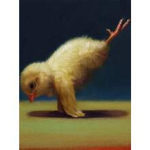 1 件有趣的动物运动海报和印刷品可爱瑜伽鸡复古墙壁艺术有氧运动姿势帆布画健身房无框架、家居装饰、房间装饰、墙壁装饰 - 彩色 - 查看 43