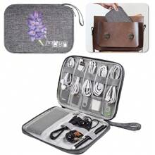 Customized Exclusive Cable Organizer Bag, Compact Multi-Pocket Cable Organizer Bag - Stores And Protects Chargers, Cables And Accessories - Perfect For Travel, Work And Everyday Use
