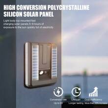 1pc Solar Wall Light Outdoor Waterproof Folding Unplugged Human Body Sensor Light Suitable For Courtyard Corridor Balcony Lighting