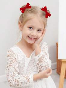 20 piezas Pinzas de pelo pequeñas de boutique para niñas, mini pasadores de pelo de terciopelo tipo caimán para adolescentes y niñas, accesorios de pelo finos para Navidad - Multicolor - Ver 4