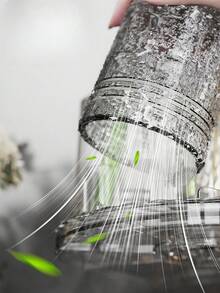 1 chiếc Giá để bàn chải đánh răng xoay được, chống bụi, chống thấm nước, không cần khoan, màu xám trong suốt, nhiều màu, chất liệu PET dày, thoát nước ngược, khô, bao gồm 4 cốc trong một bộ - Nhiều màu - Xem 5
