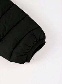 Giolshon 女士休闲连帽外套，带口袋，加厚设计，轻便透气，适合日常穿着，秋冬季节穿着。 - 黑色 - 查看 11