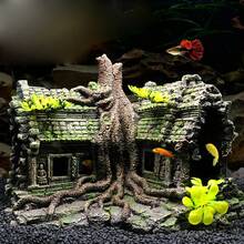 Aquarium Decoration Large Fish Tank Reptile Cave Hideout Decor Landscape For Betta Fish Hiding Place Ornament - Multicolor - View 1