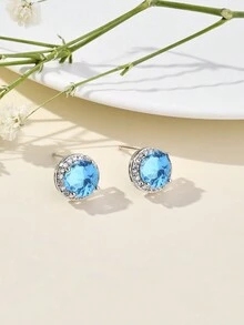 锆石耳夹耳环，多色非穿孔个性化趣味精致节日派对配饰，独特时尚女士日常珠宝 - 彩色 - 查看 30