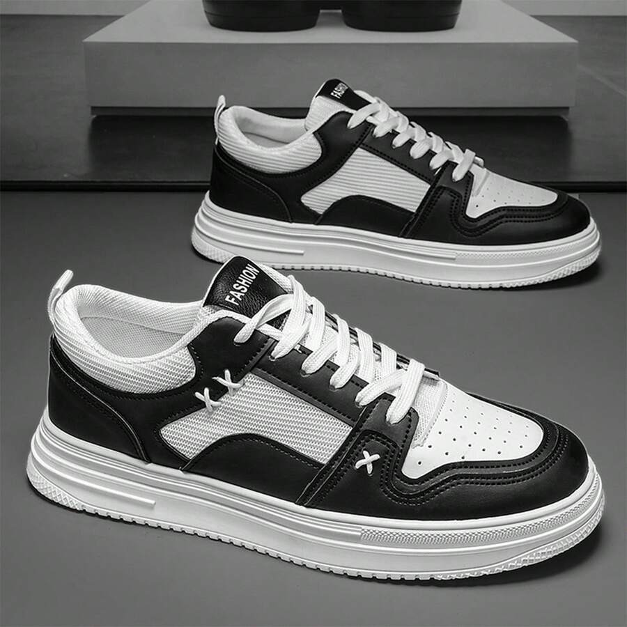 Giày thể thao nhẹ và thoáng khí, thoải mái và thời trang để mặc hàng ngày cho nam giới - Đen-1 - Xem 1