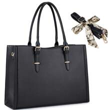 NEWHEY 女士笔记本电脑包 15.6 英寸防水皮革包 工作笔记本电脑包 办公室旅行手提包单肩包