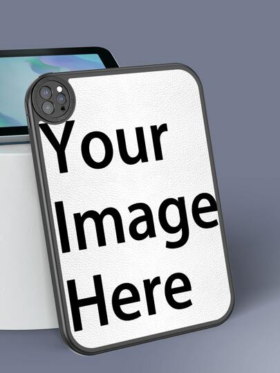 1pc Customized Black Leather-Texture Protective Case Compatible With Ipad Air 5th/4th 10.9", Fits Personal Travel Photos, Portrait Paintings, Idol Images Fashion , Stylish, Colorful, Cute, Contracted, Funny, Kawaii Custom, Personalized, Unique, Customized Ideal Gifts For Him Boyfriend, Girlfriend, Family, Friends, Grandparents, Couple, Pet Lovers For Anniversaries, For Birthdays, For Graduation, For Weddings, For Christmas, For Halloween, For Winter, For Prom, For Fall, For Mother's Day, For Father's Day