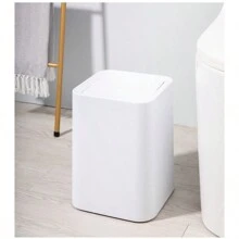 1pc Household Bathroom Wastebasket With Lid, Nordic Style Sorting Trash Bin For Office, Bedroom, Kitchen, Bathroom And Living Room Large,Kitchen,Bathroom,Multi-Colored Trash Can,