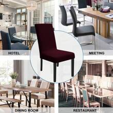 Ystyle Chair Covers With Backrest 2/4/6 Pieces, Stretch Chair Covers Living Room Kitchen, Universal Stretch Chair Covers, Modern Anti-Scratch Cat Chair Covers - Burgundy - View 6