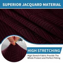 Ystyle Chair Covers With Backrest 2/4/6 Pieces, Stretch Chair Covers Living Room Kitchen, Universal Stretch Chair Covers, Modern Anti-Scratch Cat Chair Covers - Burgundy - View 3