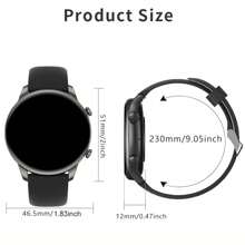Hot New 1pc Unisex Silicone Smart Watch Band, Capable Of Dial/Answer Calls, Step Counting, Calorie Tracking, Multi-Sport Modes, Alarm, Incoming Call & Message Reminder, 1.5" Full Circle Touch Screen, Compatible With Android & IOS