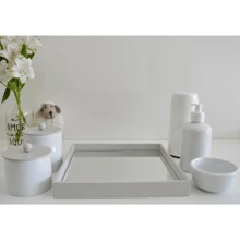 Porcelain Baby Hygiene Kit Modern Care Girl Boy Children's Bedroom Countertop Bath K156 - 灰色 - 查看 5