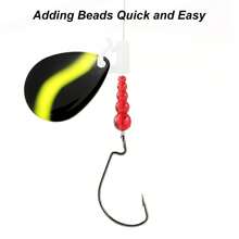 20 piezas de accesorios de pesca con cuentas de varias colores apiladas, cuentas de tope con forma de calabaza para pesca de depredadores