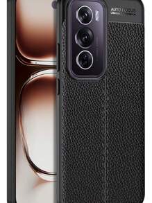Funda Para Oppo Reno 12 5g Tpu Leather Case - Negro - Ver 1