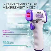 Thermometer, Forehead Thermometer, Non-Contact Digital Gun, Temperature Gun With 3 In 1 Digital LCD Display, Fever Alarm Home Health Device - White - View 4