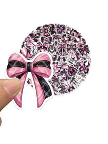 50 miếng dán nơ đen hồng, ốp điện thoại trang trí, miếng dán sáng tạo chống nước cho máy tính - Nhiều màu - Xem 6