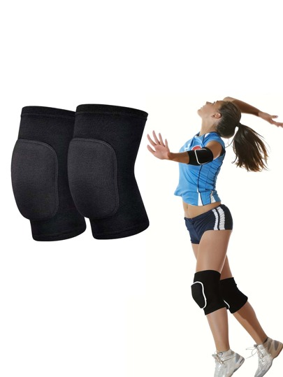 1 pieza Rodillera suave y transpirable para voleibol, danza, fútbol, yoga, baloncesto y patinaje - Rodillera protectora Accesorios de gimnasio Apoyo de rodilla