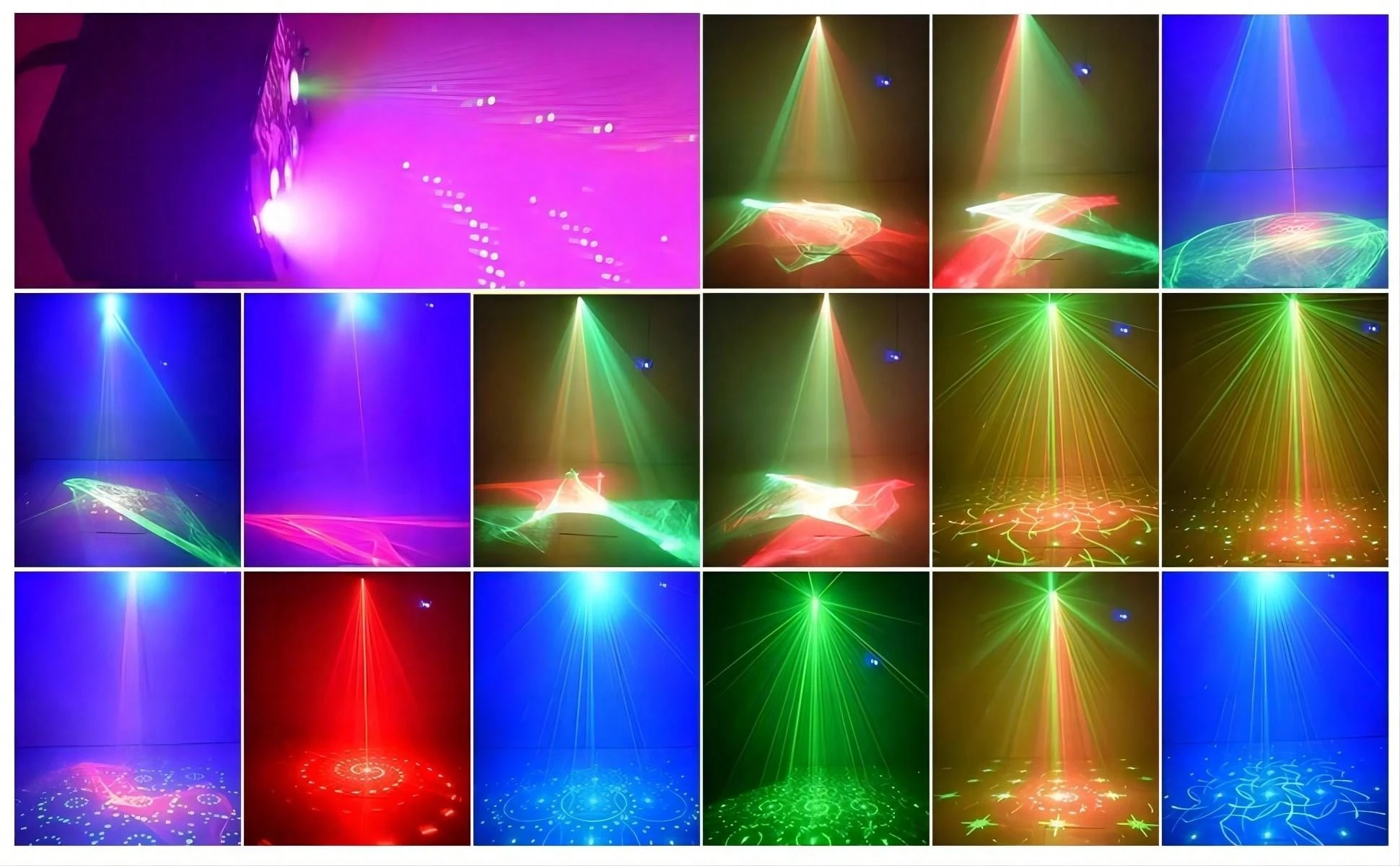 Projecteur LED RGB 300W - Lumière De Scène Linéaire Vintage Pour DJ, Fête, Bar, Mariage, Noël