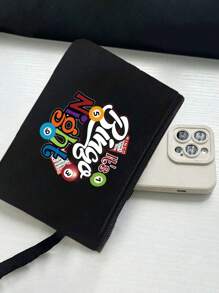 Bingo Night Women's Tote Bag And Wallet Set, Fabric Structure, Hand Washable, Unclosed, Lined, Casual Shoulder Back, Vacation Style Letter Design Tote Bags