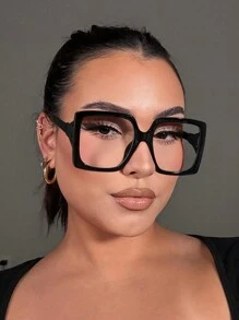 1/2/3 PCS Women's Acrylic Bohemian Casual Cat Eye Fashion Glasses For Daily Reading And Work Commuting - Multicolor - View 3